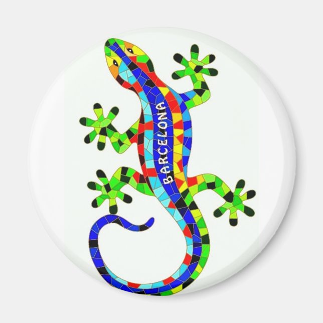 Barcelona lizard magnet (Front)