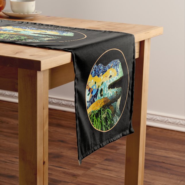 Barcelona Lizard & Park Guell, Catalonia / Gaudi S Short Table Runner (In Situ)