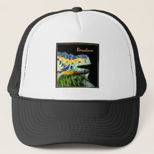 Barcelona Lizard & Park Guell, Catalonia / Gaudi Trucker Hat