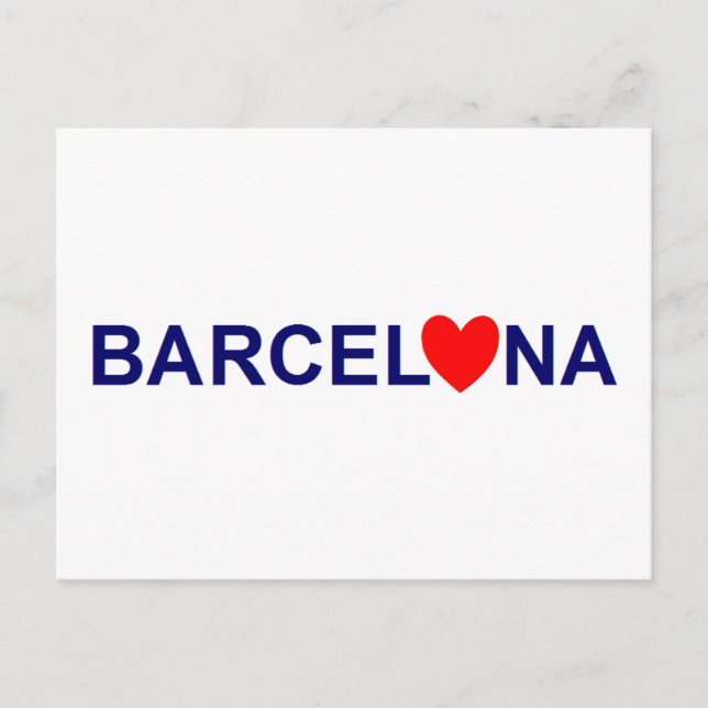 Barcelona love postcard (Front)