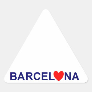 Barcelona love triangle sticker