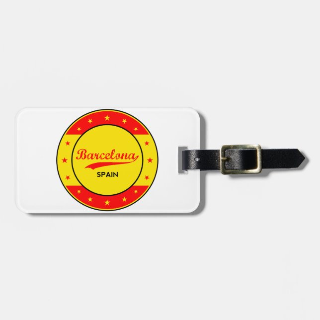Barcelona Luggage Tag (Front Horizontal)