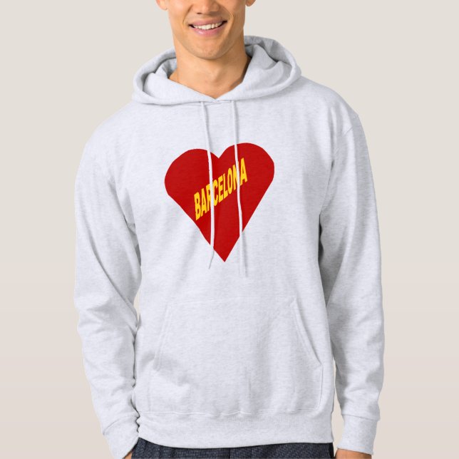 BARCELONA man ash jacket Hoodie (Front)