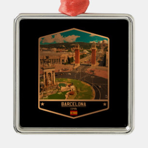 Barcelona Metal Ornament
