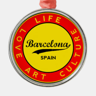 Barcelona Metal Ornament