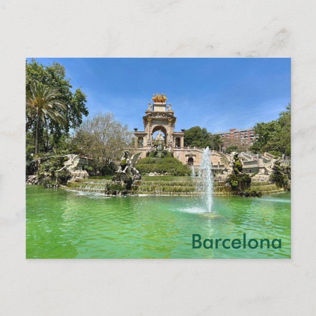 Barcelona – Parc de la Ciutadella Postcard (Front)