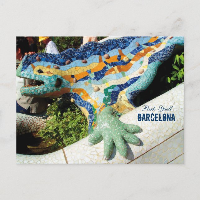 Barcelona Park Guell Mosaics Postcard (Front)