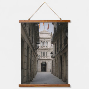 Barcelona Passage — Minimal Light Hanging Tapestry