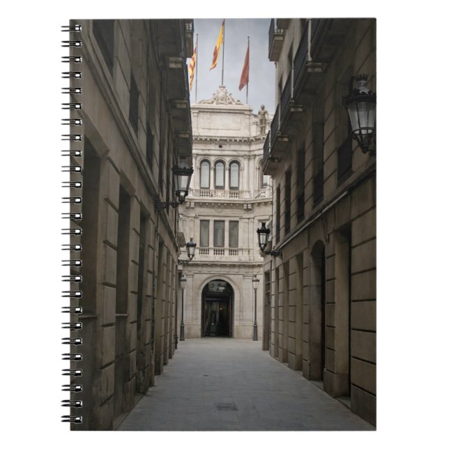 Barcelona Passage — Minimal Light Notebook (Front)