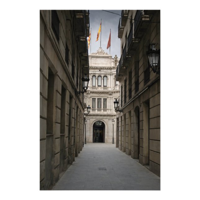 Barcelona Passage — Minimal Light Photo Print (Front)