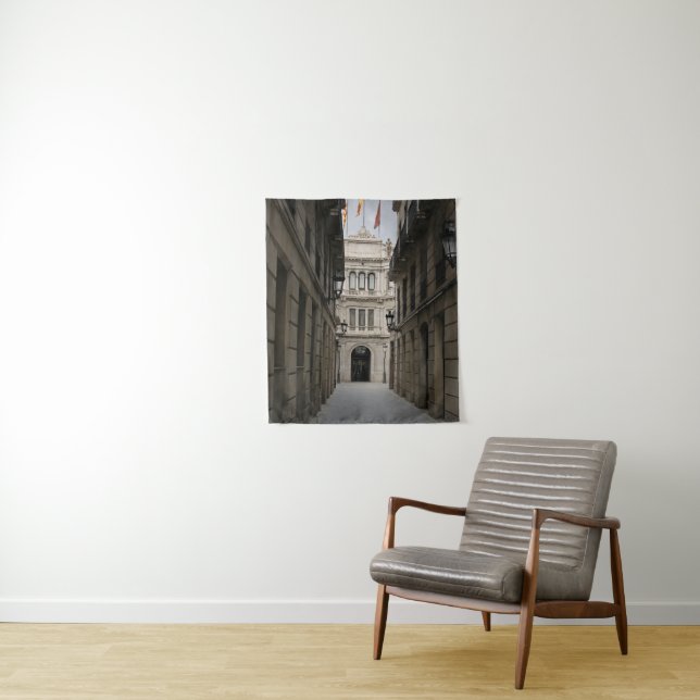 Barcelona Passage — Minimal Light Tapestry (In Situ)