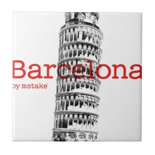 Barcelona-Pisa by mstake Ceramic Tile