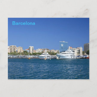 Barcelona Port Postcard