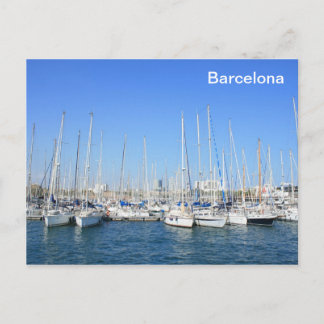 Barcelona Port Postcard