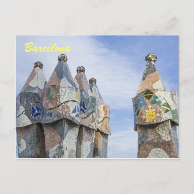 Barcelona post card, casa batilo postcard (Front)