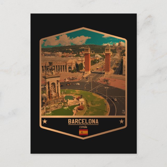 Barcelona Postcard (Front)