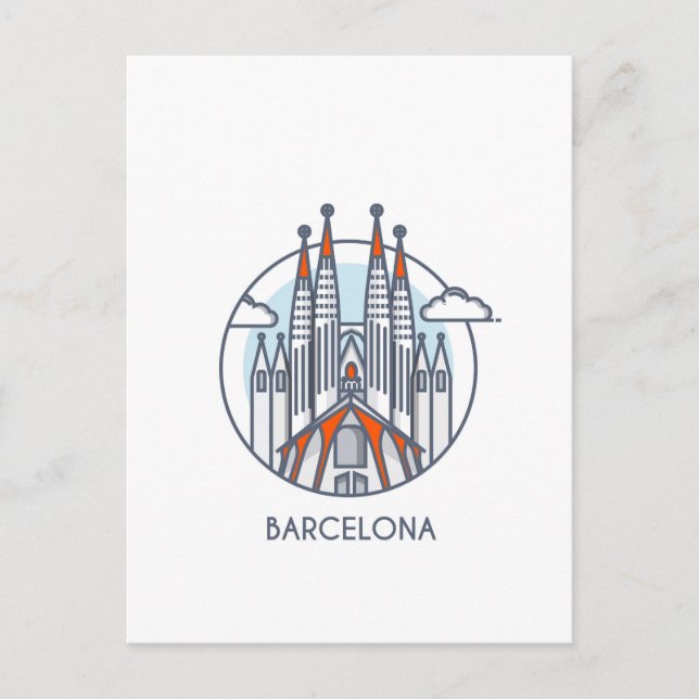 Barcelona Postcard (Front)
