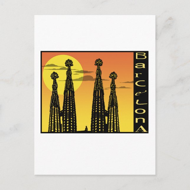 Barcelona Postcard (Front)