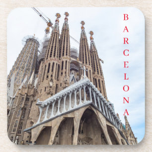 Barcelona Sagrada Familia view coasters
