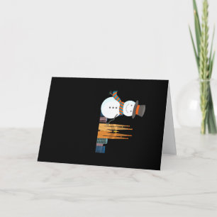 Barcelona Snowman Card