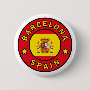 Barcelona Spain 6 Cm Round Badge