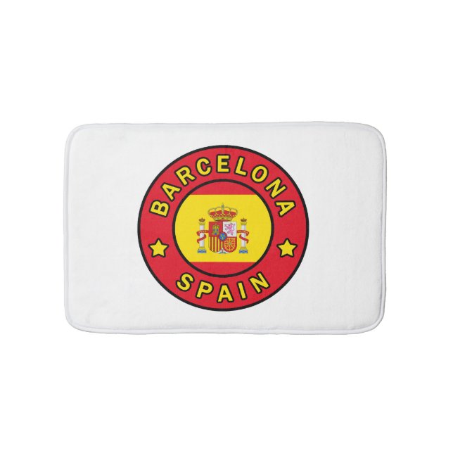 Barcelona Spain Bath Mat (Front)