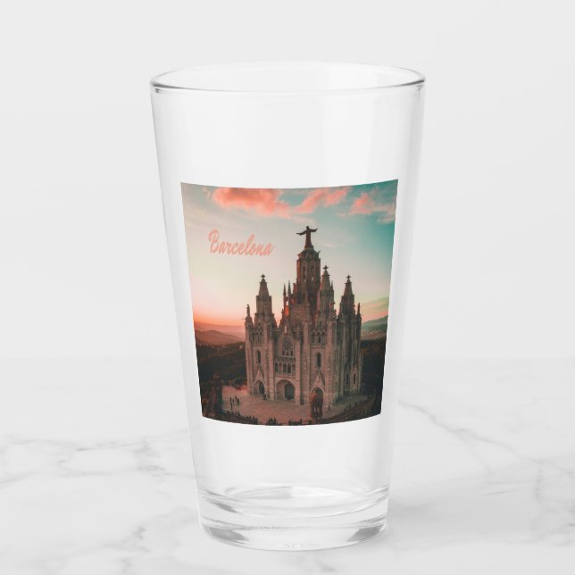 Barcelona Spain Church Glass (Front)