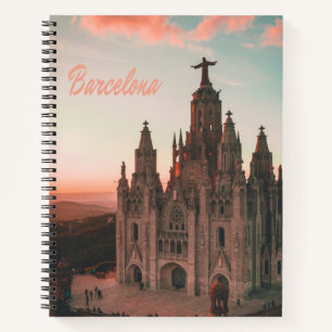 Barcelona Spain Church Notebook