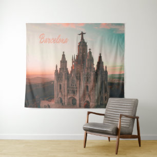 Barcelona Spain Church Tapestry