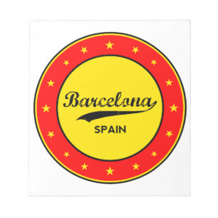 Barcelona, Spain, circle Notepad