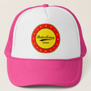 Barcelona, Spain, circle Trucker Hat