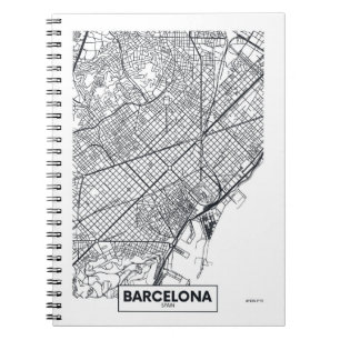 Barcelona, Spain City Map Notebook