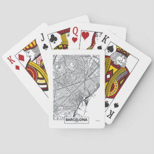 Barcelona, Spain   City Map Playing Cards