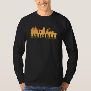 Barcelona Spain City Skyline Cityscape Funny Gift T-Shirt