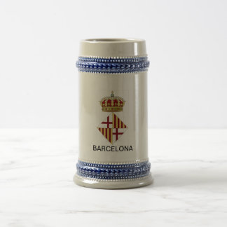 Barcelona (Spain) Coat of Arms Beer Stein