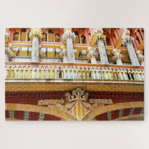 Barcelona Spain Colourful Architecture Photo Jigsaw Puzzle