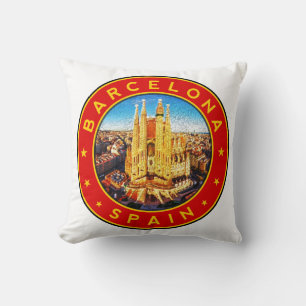 Barcelona Spain Cushion