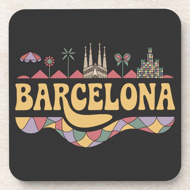 Barcelona Spain Europe Coaster (Front)