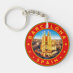Barcelona Spain Key Ring
