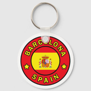 Barcelona Spain keychain