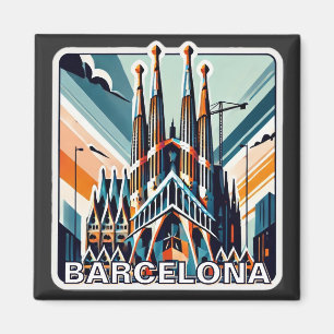 Barcelona Spain La Sagrada Familia  Magnet