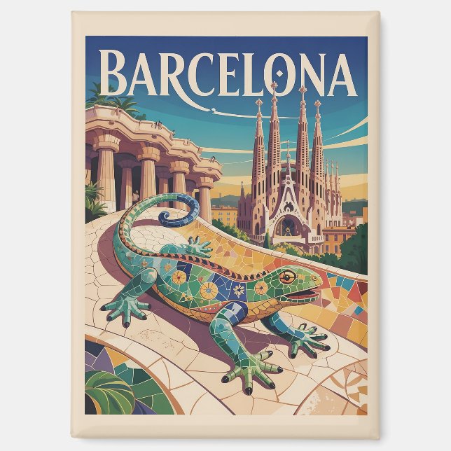 Barcelona Spain Magnet (Front)