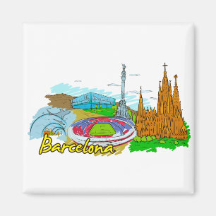 Barcelona - Spain Magnet
