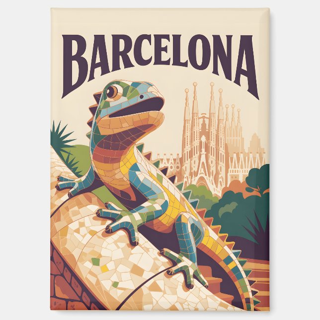 Barcelona Spain Magnet (Front)