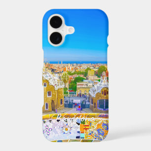 Barcelona, Spain - Park Guell Gaudi Mosaic