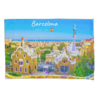 Barcelona, Spain - Park Guell Gaudi Mosaic