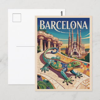 Barcelona Spain Postcard