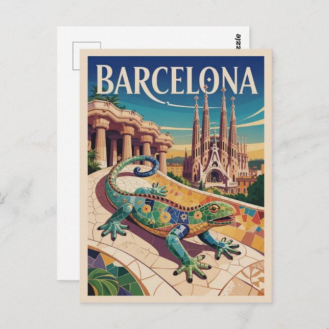 Barcelona Spain Postcard (Front/Back)