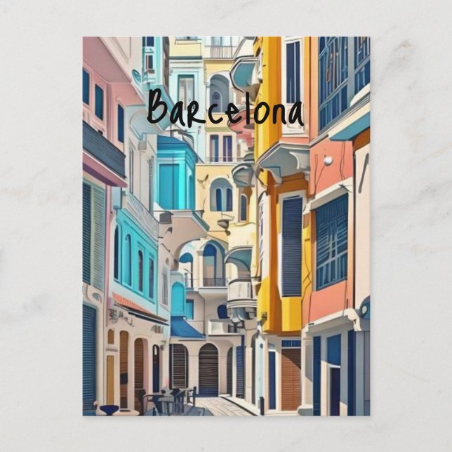 Barcelona Spain Postcard (Front)