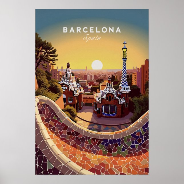 Barcelona Spain Poster (Front)